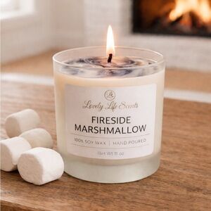 Lovely Life Scents 100% Soy Wax Fireside Marshmallow Candle